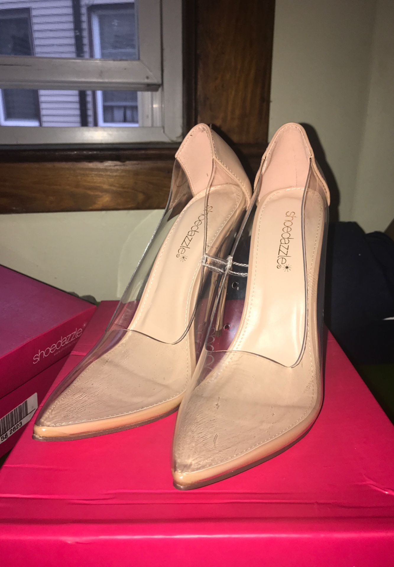 Clear/Nude Heels