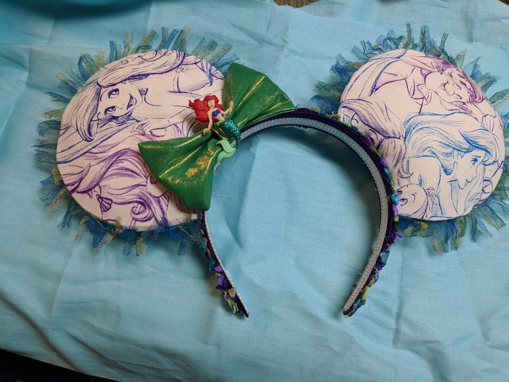 Custom Little Mermaid Mickey Ears