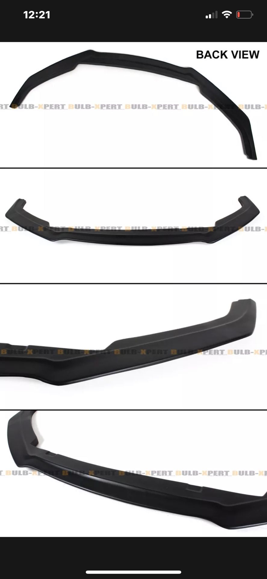 2016-18 Nissan Altima Front Splitter Lip Chin Spoiler