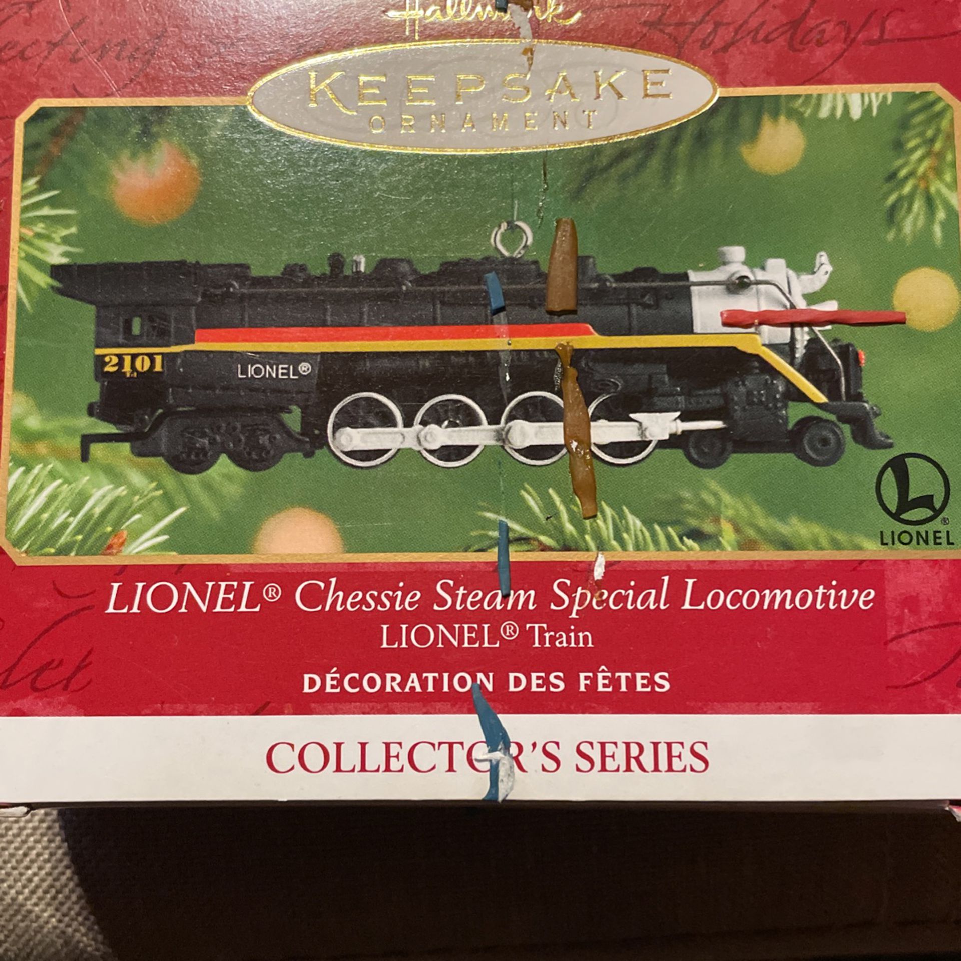 Lionel Chessie Steam Special Ornament Set