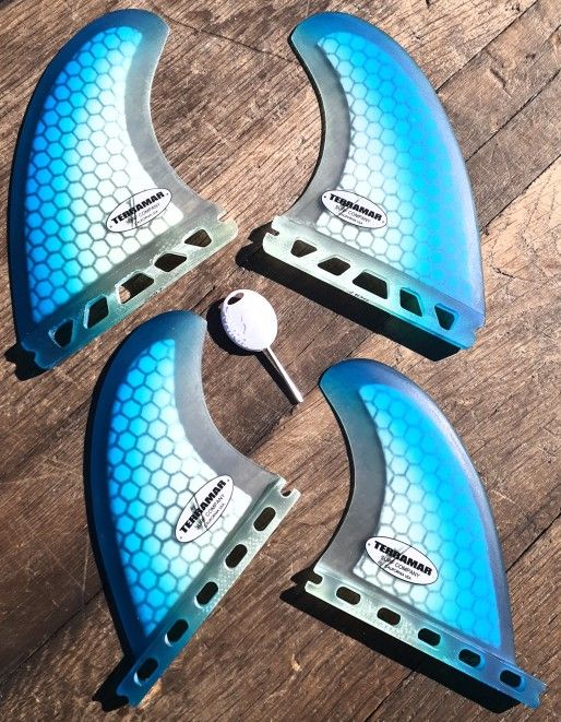 TERRAMAR SurfCo Stretch QUAD SURFBOARD FINS