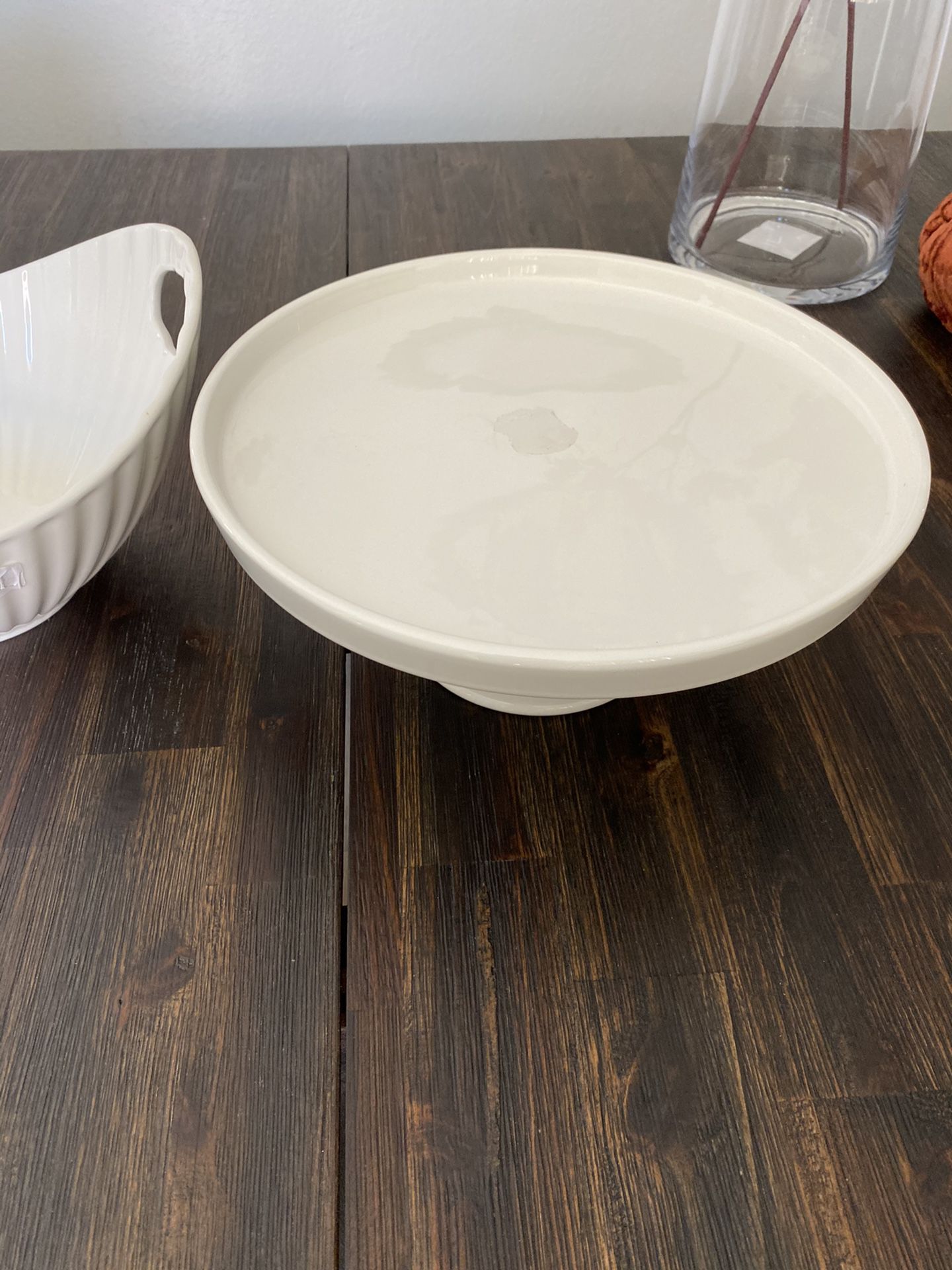 3 Items -cake plate/bowl/serving chiller