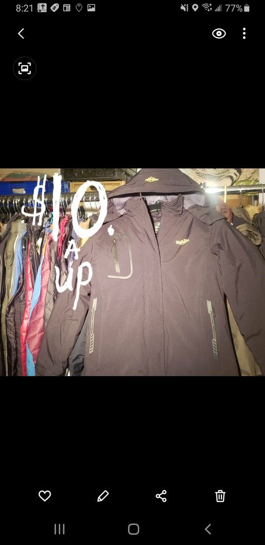 10.& Up New Amazon OPENBOX 🤖💦💨🥷⛷🏂$20.-35 Snow Pants &JACKETS &Gloves &Snow BEENEY CAPS.