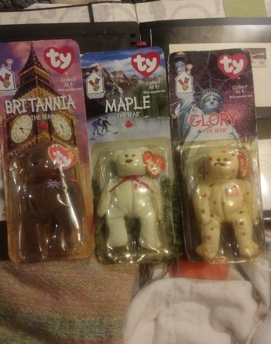 1993 McDonald's Beanie Babys Rare With Errors