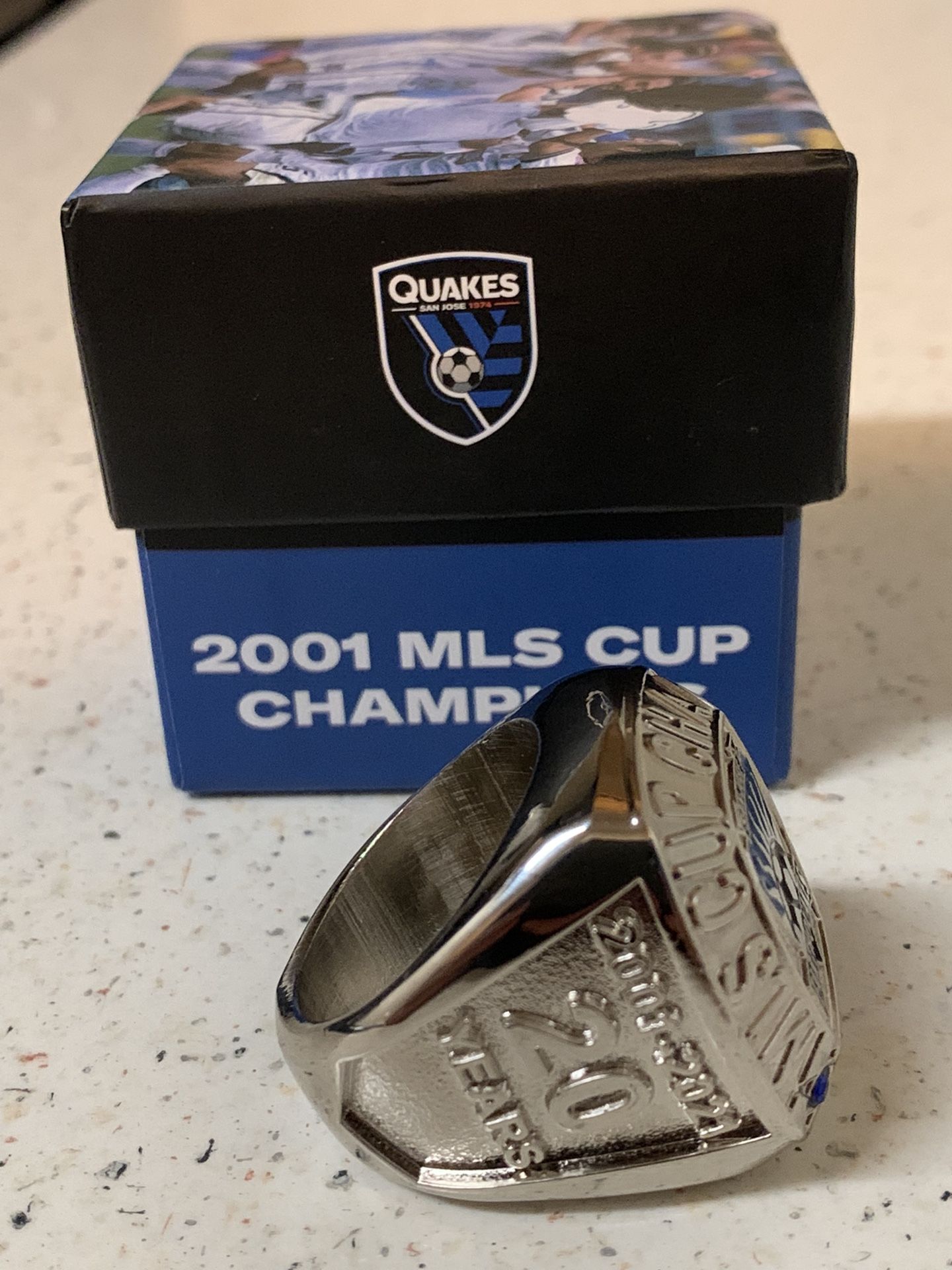 San Jose Earthquakes 2001 MLS CHAMPIONSHIP 20th Anniversary Ring!