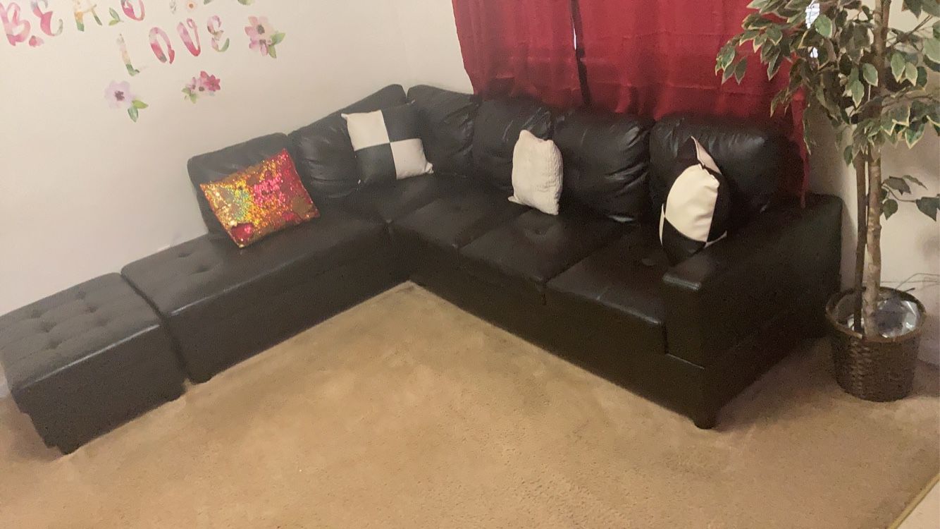 Pillows Included Take Apart Sectional Leather Sectional 