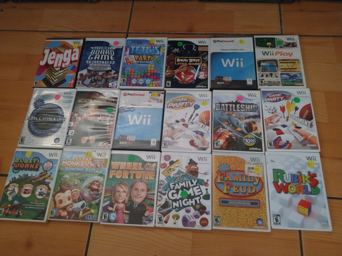 Nintendo Wii board game and game show games different prices for Sale