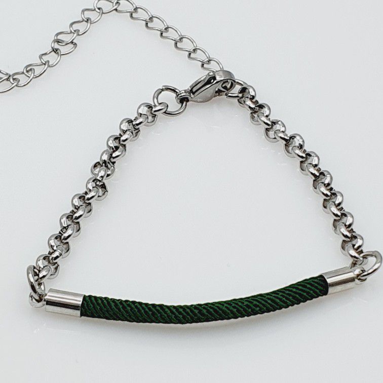 "Simple Stainless Steel Rope Couple Bracelet Set for Women, SHLG1035
 