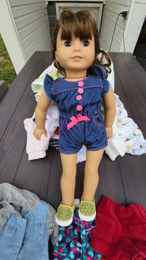 Authentic American Girl doll with accessories over 40 items