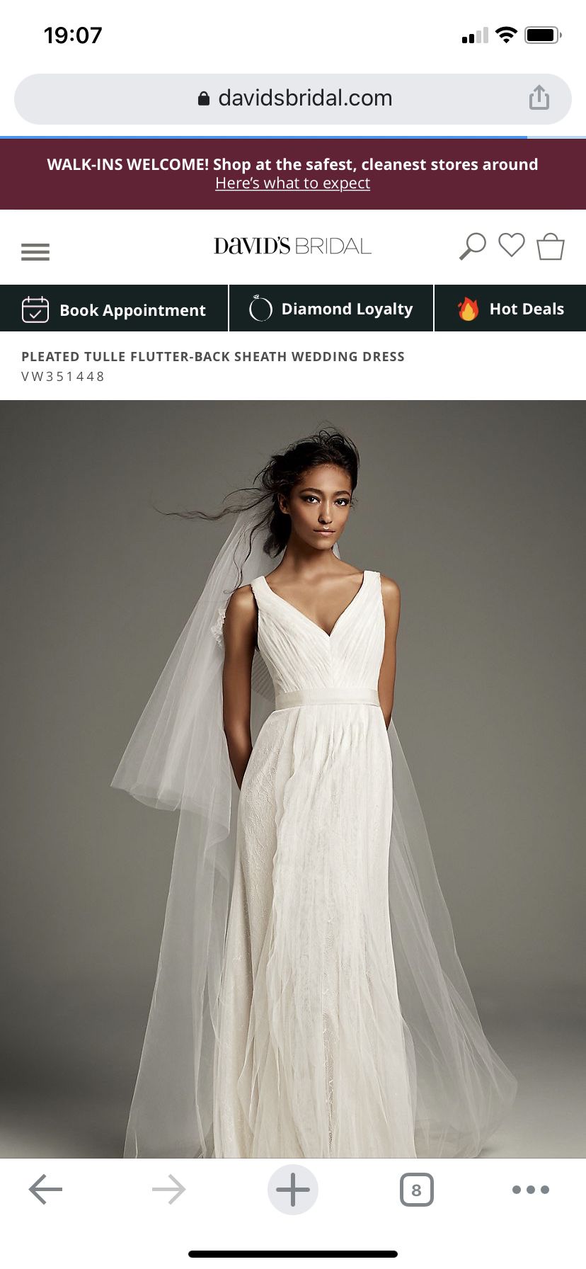Vera Wang Ivory Wedding Dress Size 18 Tulle Flutter Back Sleeves