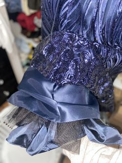 Brand New With Tag, Anny Lee Navy Blue Prom Dress  Thumbnail
