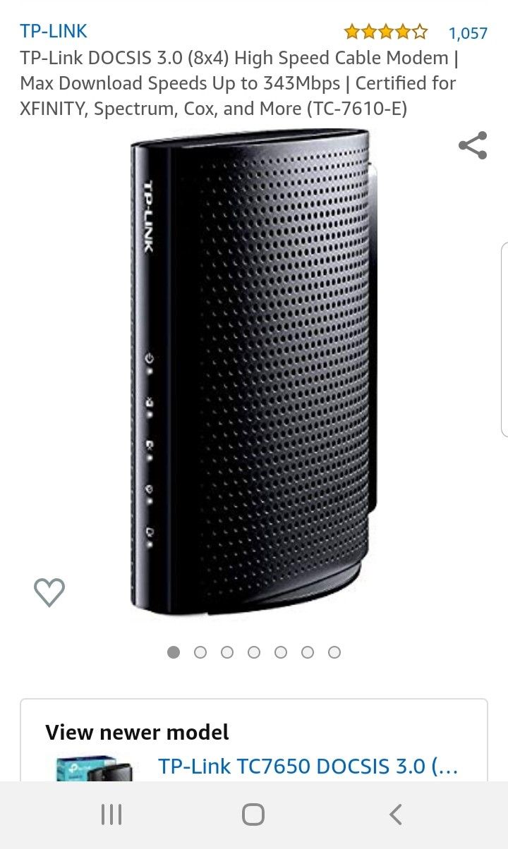 Wifi modem & router