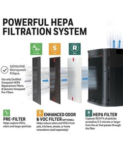 Honeywell PowerPlus HEPA Air Purifier, Extra-Large Room (530 sq. ft.) Black Thumbnail