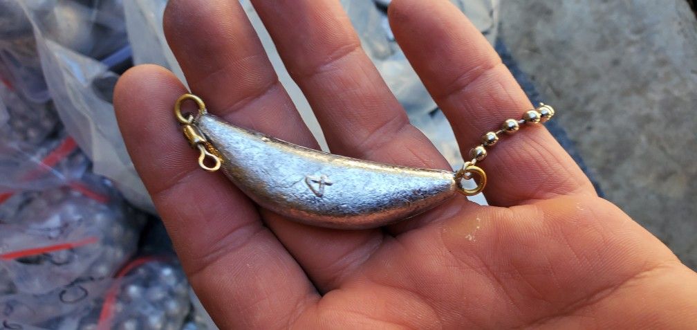 Downrigger balls, Drift boat Anchor's, Cannonball fishing weights, Flutter/Pipe jigs, Crabpot weight