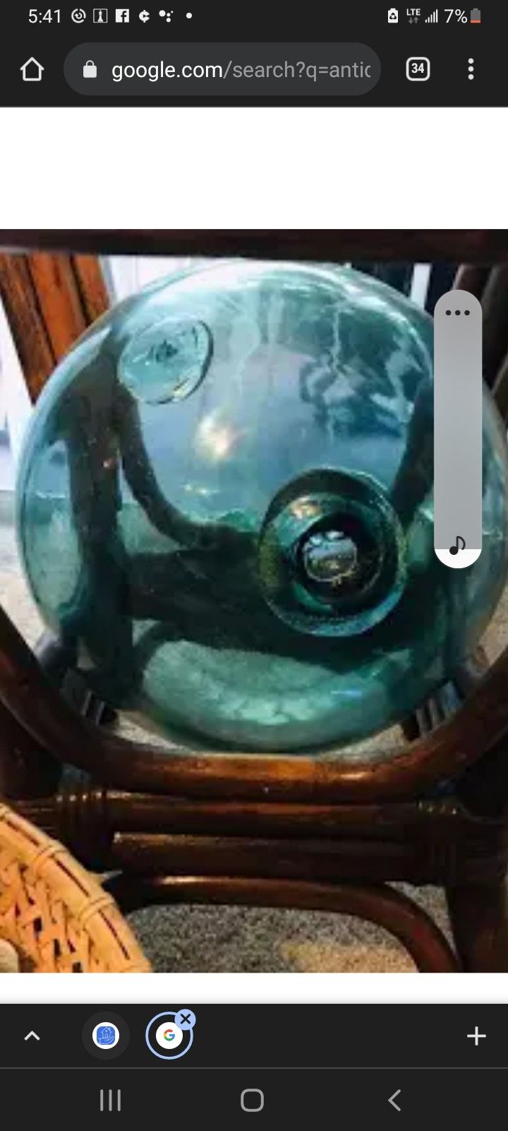 Antique Green Glass Bouy .. 250