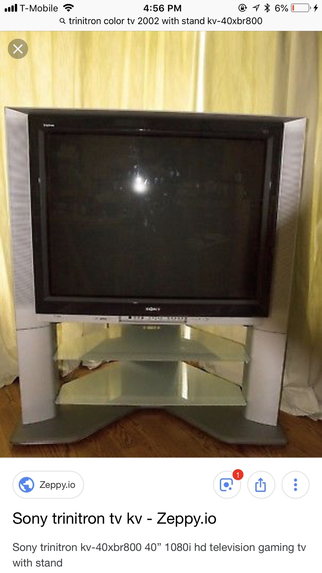 Sony KV40XBR800 40" FD Trinitron Wega XBR HDTVready TV for Sale in