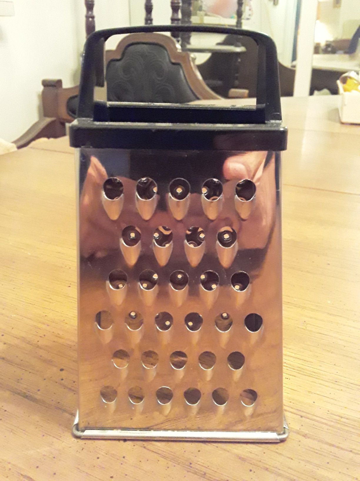 Mini Stainless Steel Four Sided Cheese Grater & Vegetable Slicer- 5 3/4"H