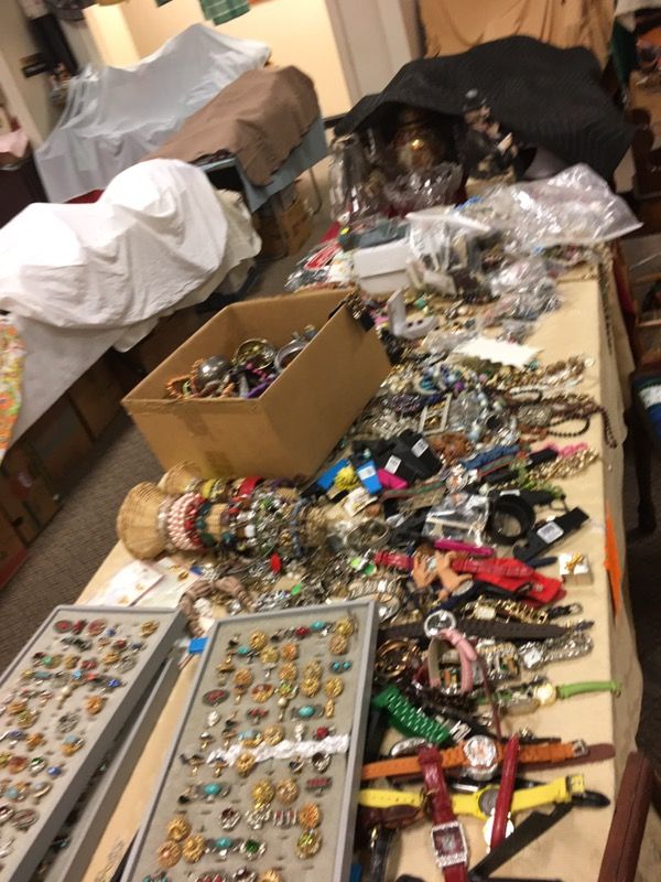 Large table full of jewelry this weekend only