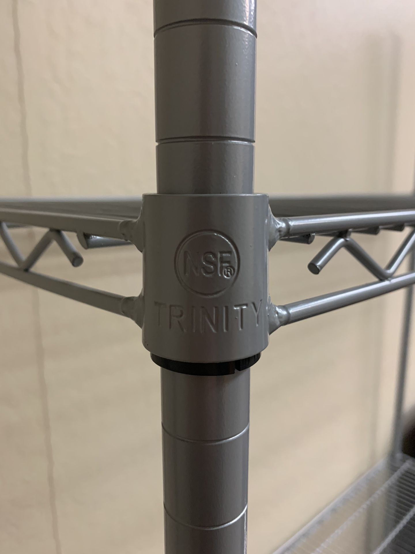 (Set Of 3) NSF Trinity Metal Shelf Racks