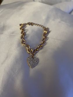 Diamond Heart Anklet/Bracelet  Thumbnail