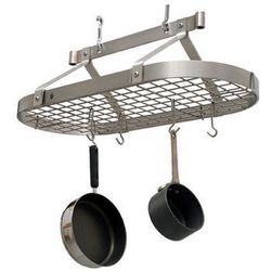 Enclume Premier 4-Foot Oval Ceiling Pot Rack, Stainless Steel Thumbnail
