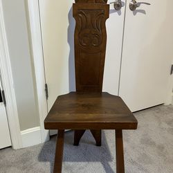 Antique Castillian Solid Wood Chair Thumbnail