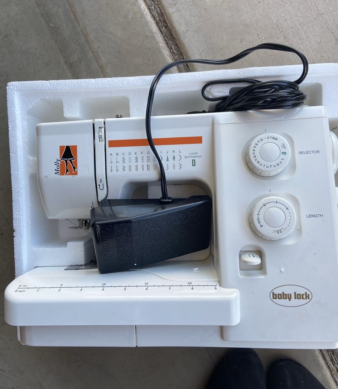 Brand New Molly Sewing Machine By BABY LOCK With Manual