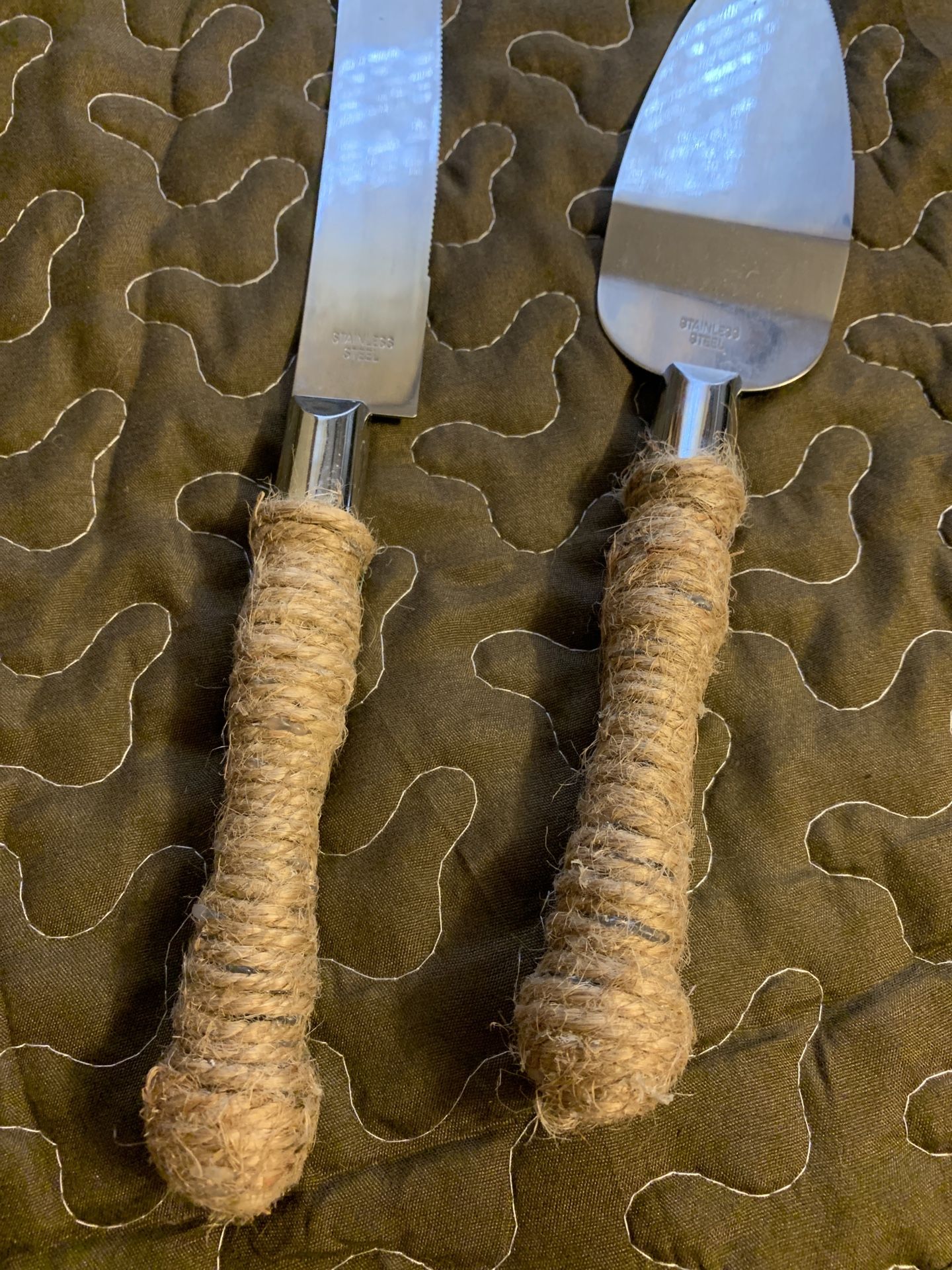 Wedding Cake Knife And Server Set