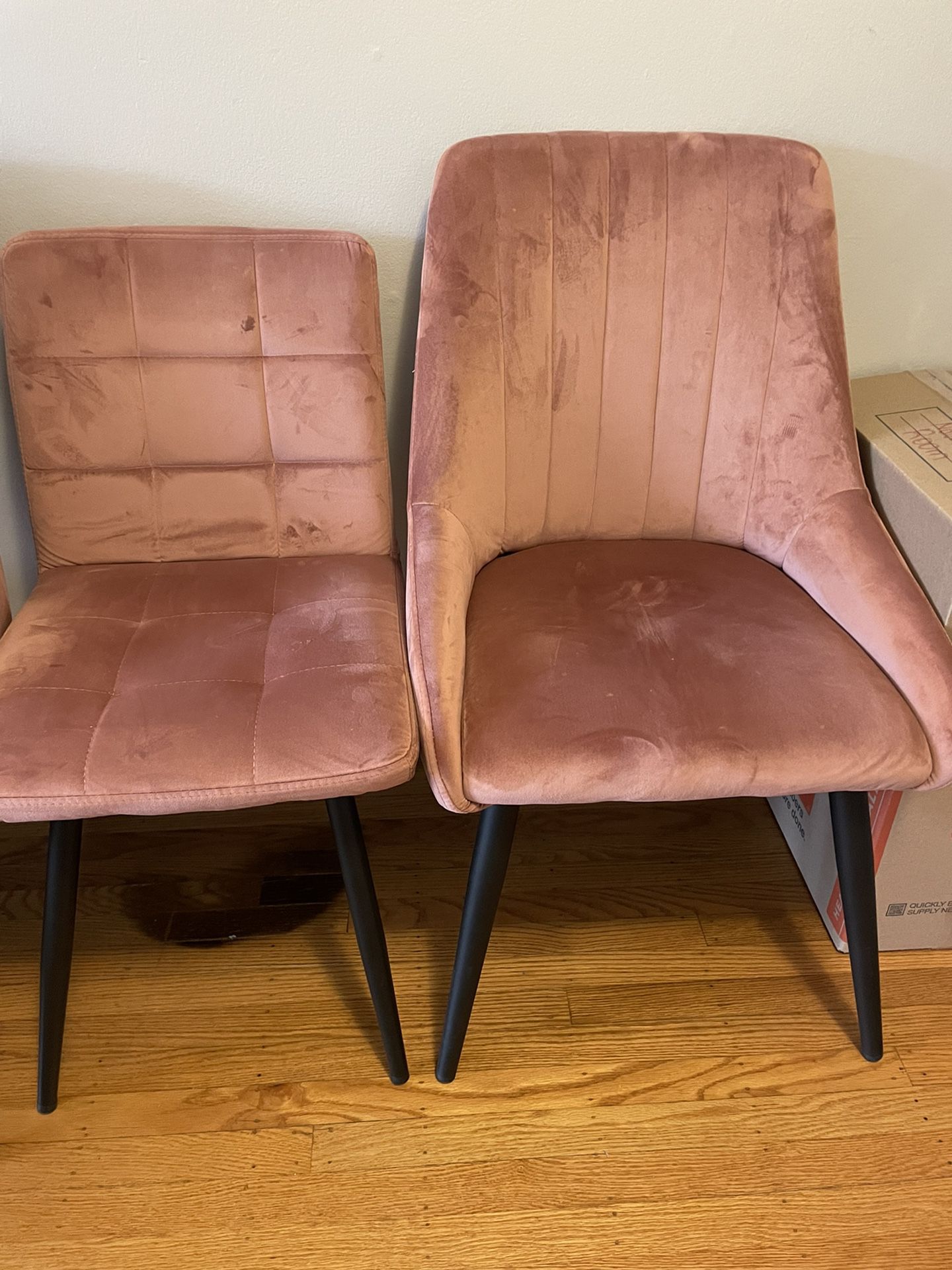 Suede Chairs Set Of 4 