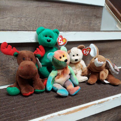 Beanie Babies - Lot Of Mixed Retired + tag errors