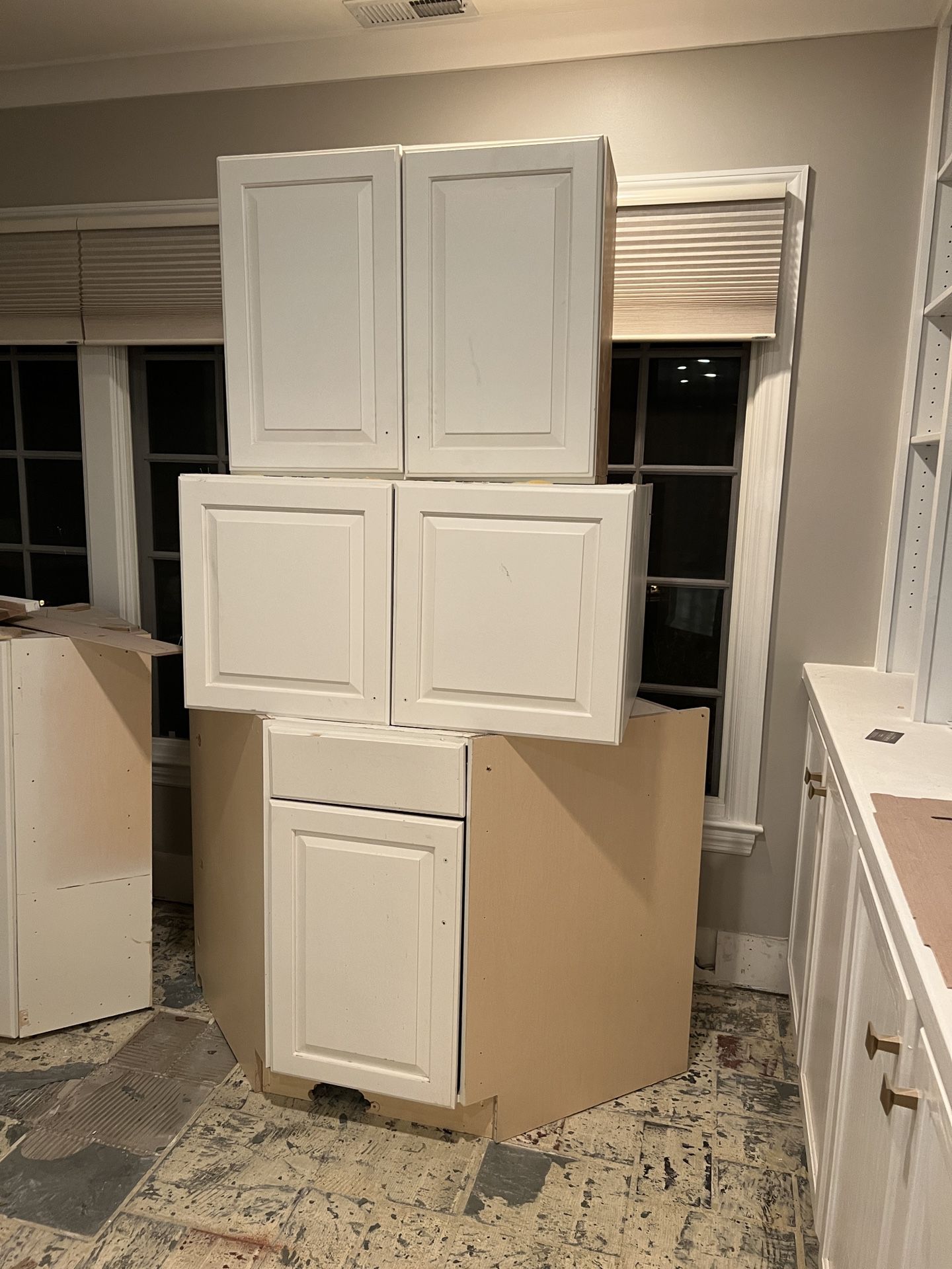 Painted White Kitchen Cabinets 