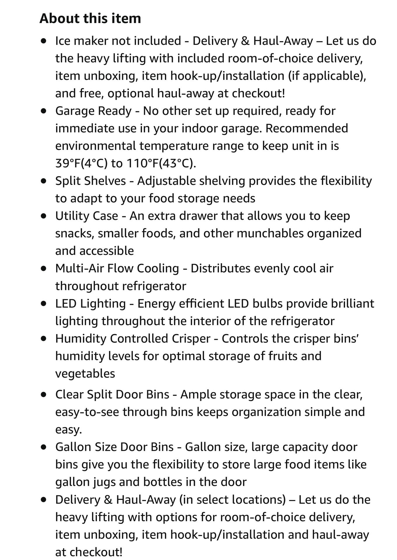 BRAND NEW WINIA FRIDGE STAINLESS STEEL