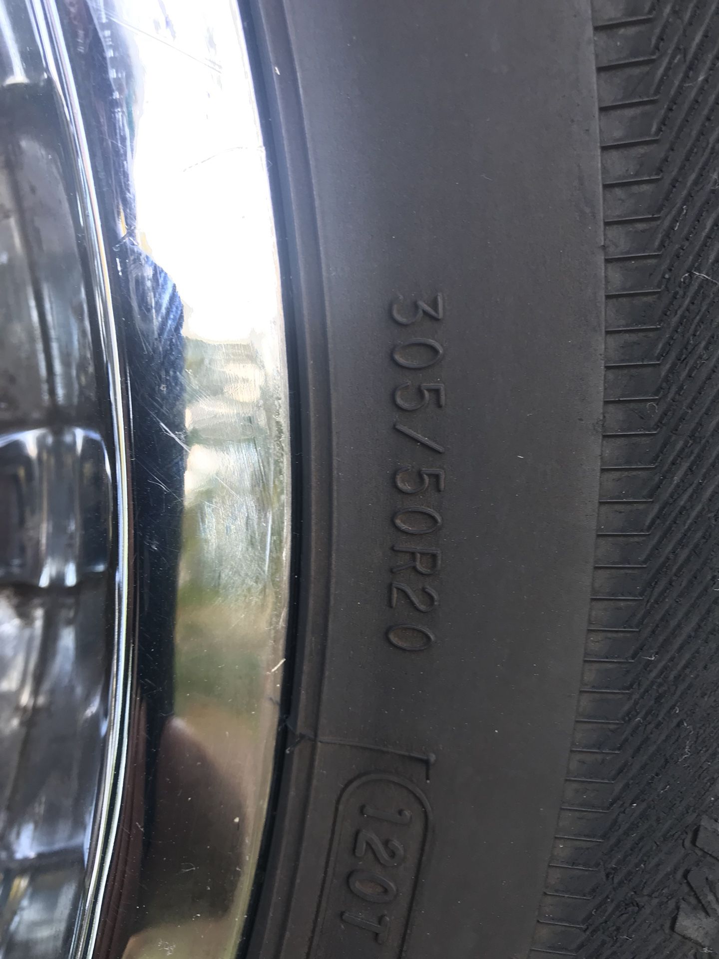 Mastercraf Tires 305/50R20. Call {contact info removed}