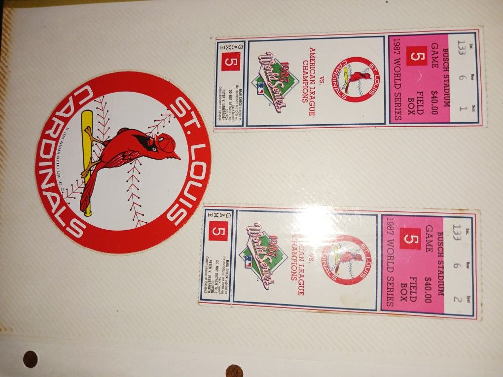 87 World Series Tickets Game 5 Stl Cards