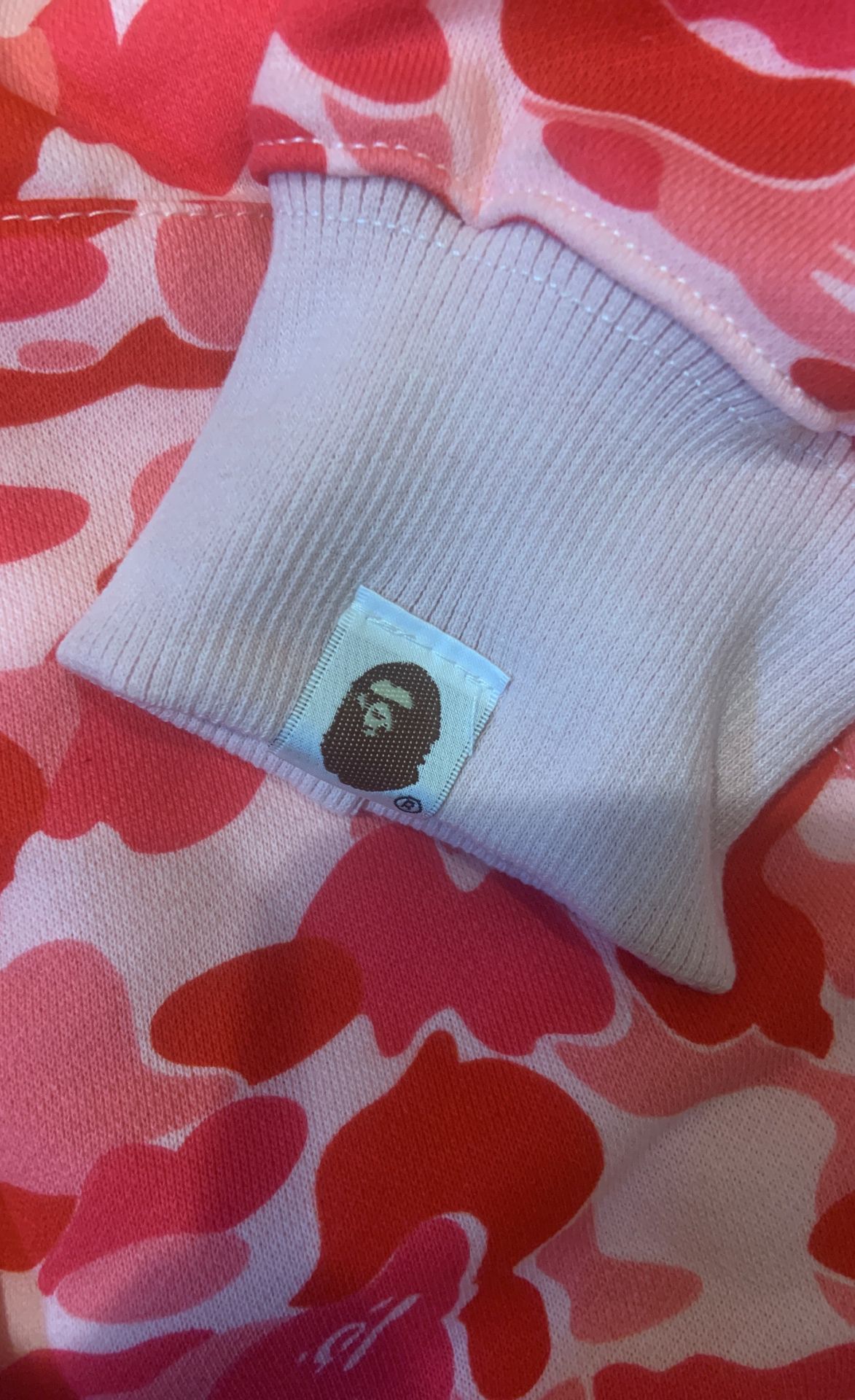 BAPE Camo Shark Full Zip Up Hoodie (Pink)