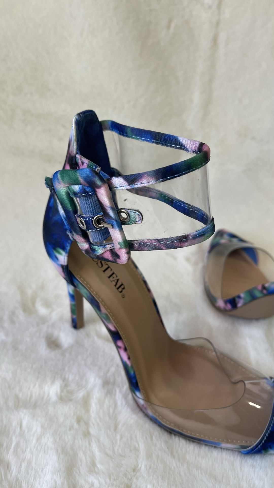 multi Colored And Clear Heels