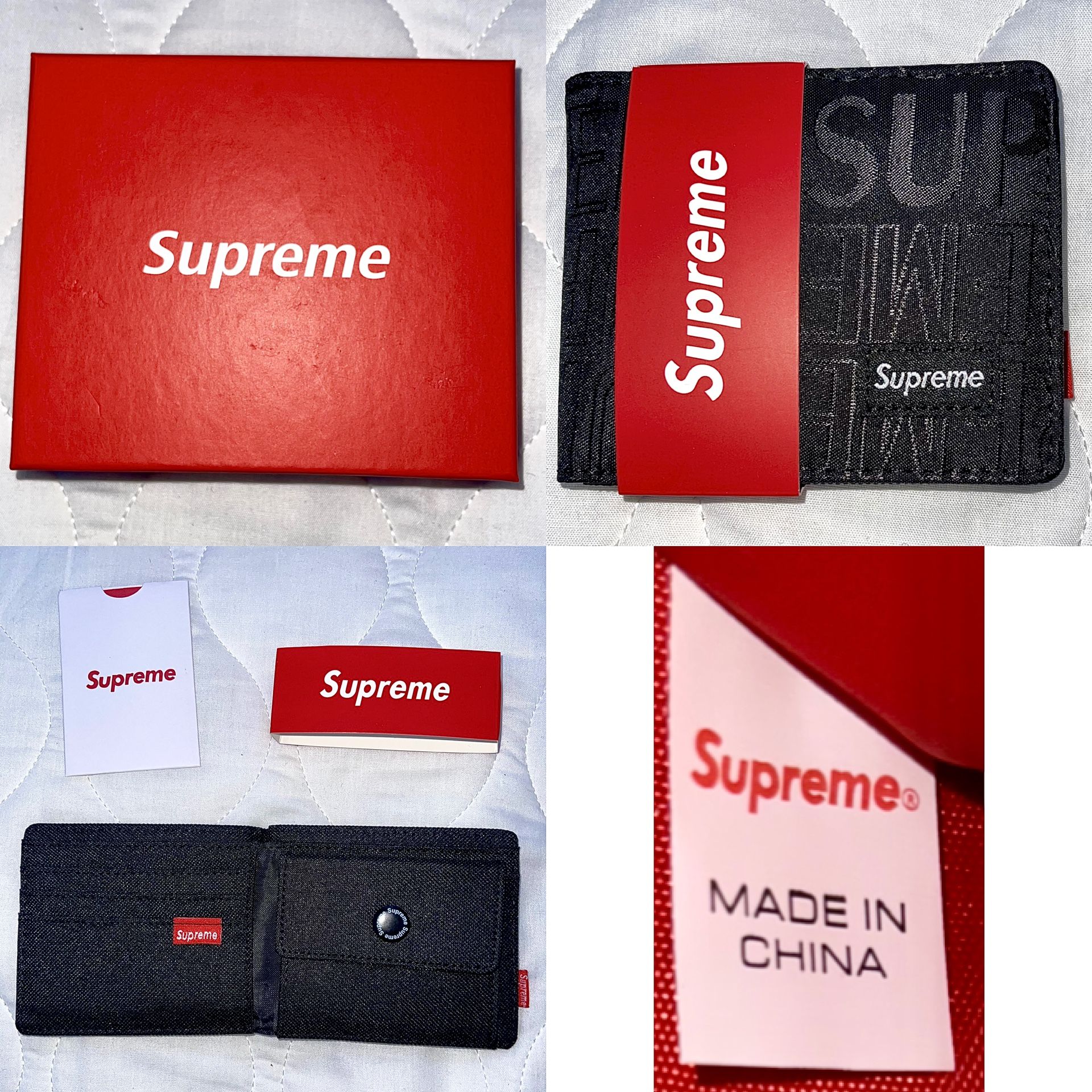Supreme Slender Wallet Black *MAKE OFFERS*