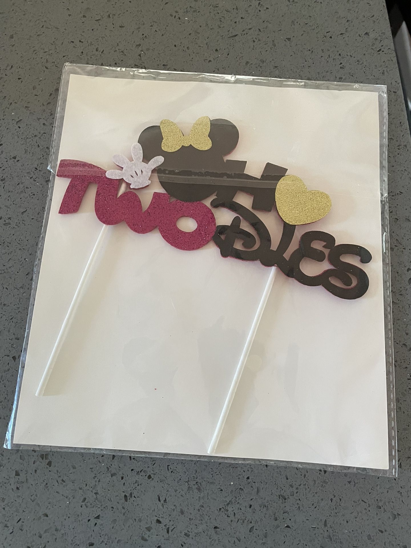 Oh twodles cake topper sign
