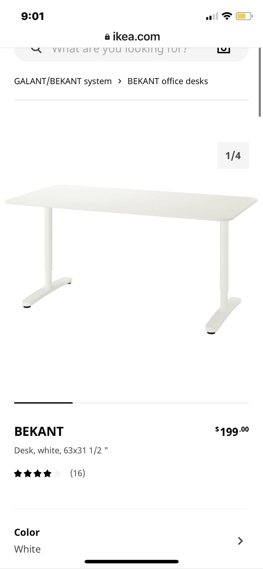 IKEA bekant Desk