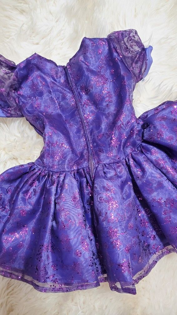 Girl’s Deluxe CUSTOME MADE Purple Fairy Butterfly Halloween Costume Size S/M 5-8