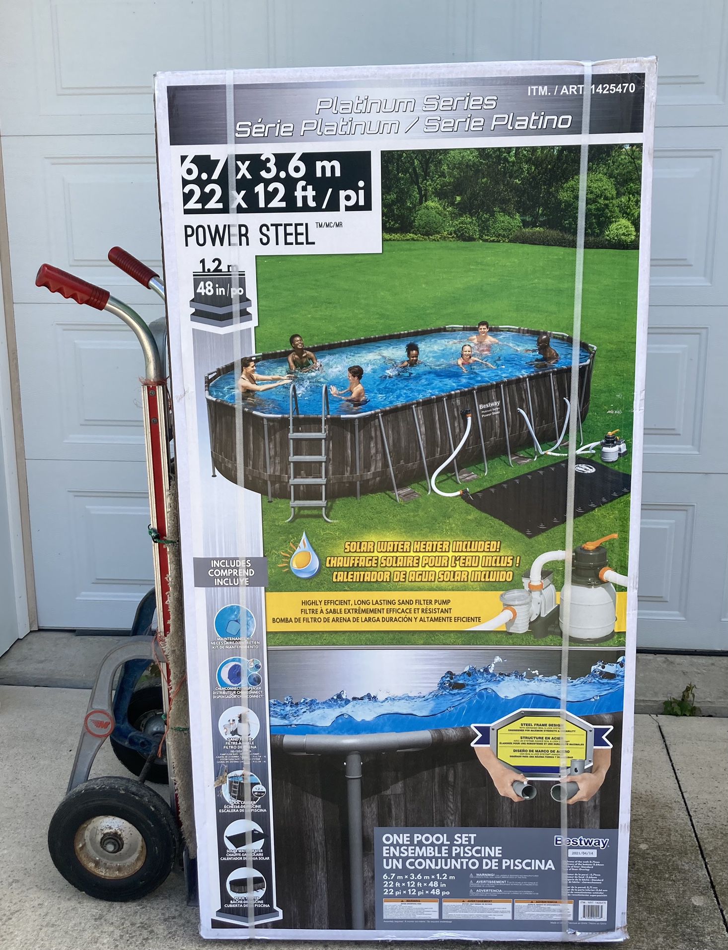 Above Ground Pool, Bestway Brand, New In Box Never Opened, 22 Feet By 12 Feet