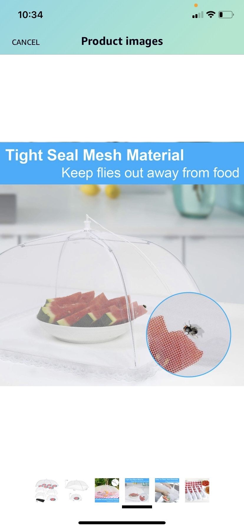 Anpro Food Cover Food Tent- Pop-up Food Nets, 1 Extra Large (40"X24") & 4 Standard (17"X17") Mesh Food Covers for Outside, Picnic Accessories, Reusabl