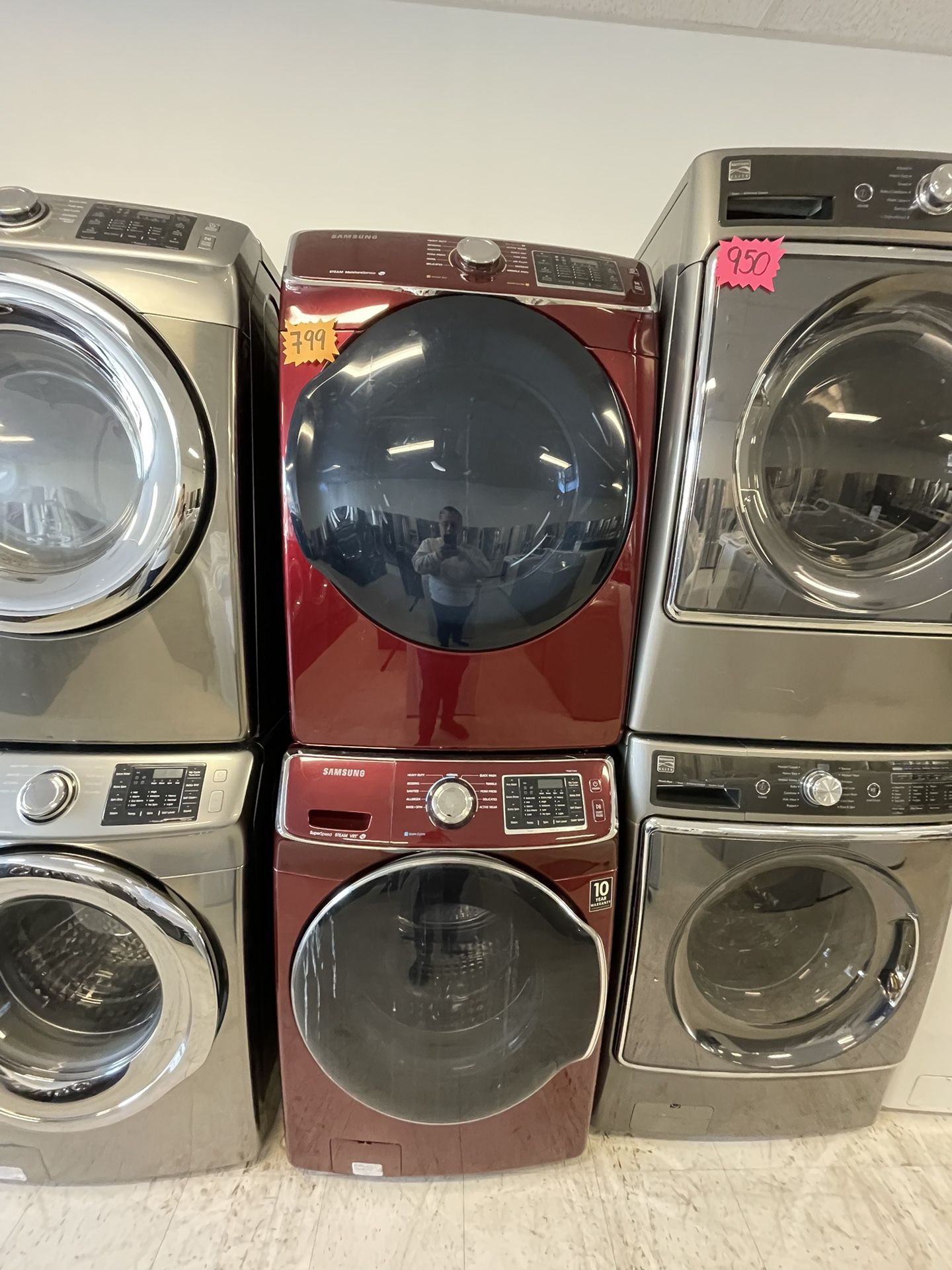 Samsung Front Load Washer And Electric Dryer Set Used Good Condition With 90days Warranty 