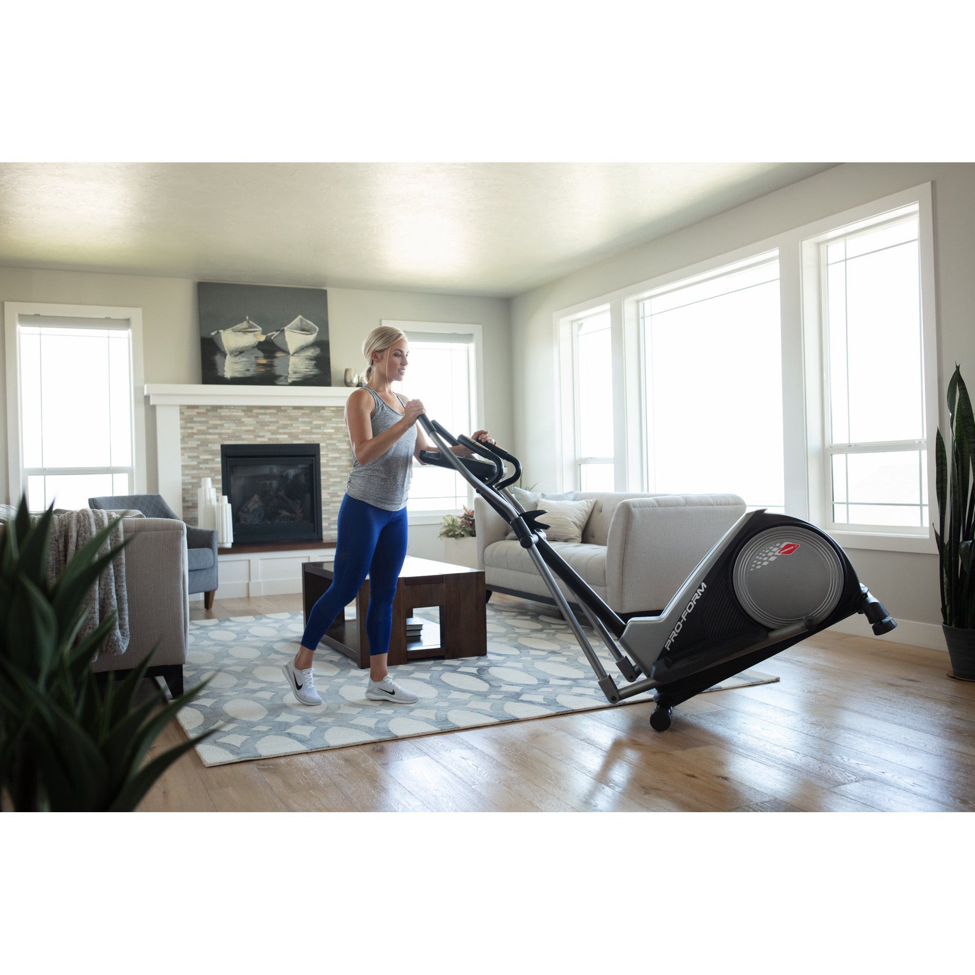 ProForm Cadence LE Rear-Drive Elliptical with LCD Display Window, Compatible with iFit Personal Training