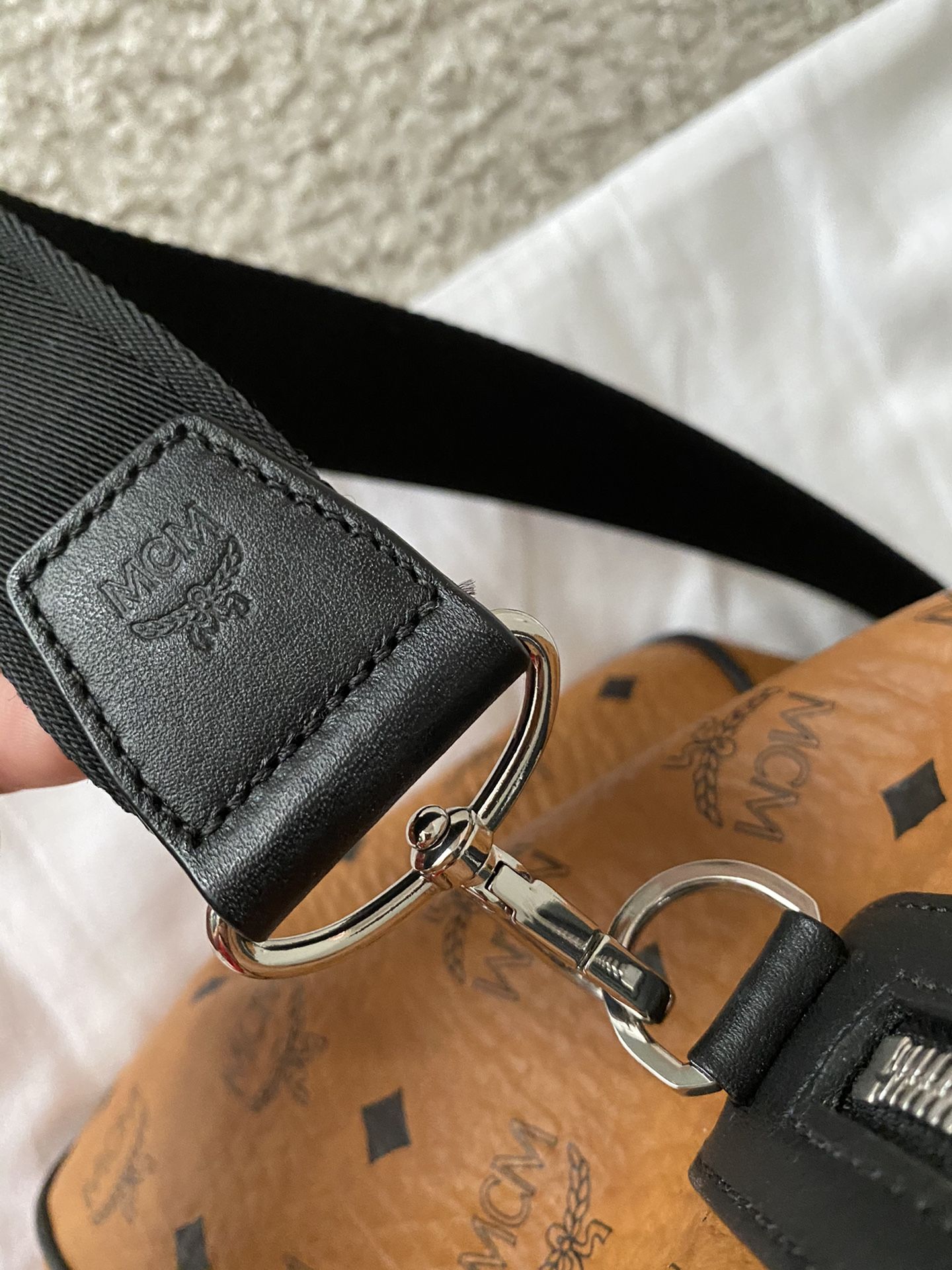 Authentic MCM Leather Traveler Weekender Medium Bag