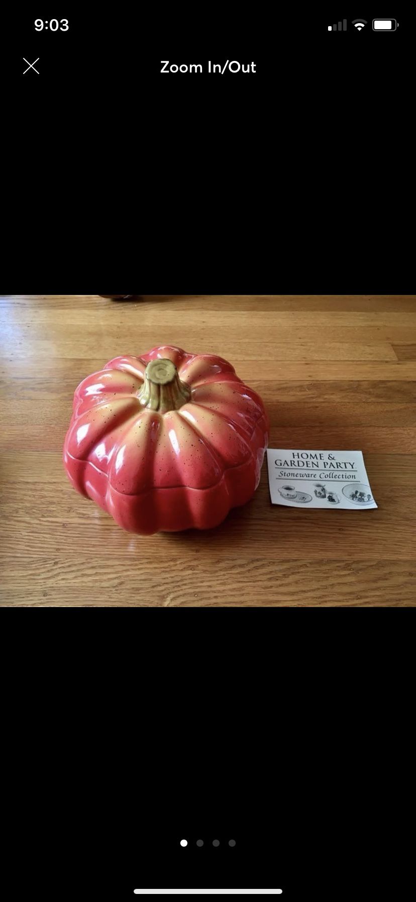 New Pumpkin cookie jar