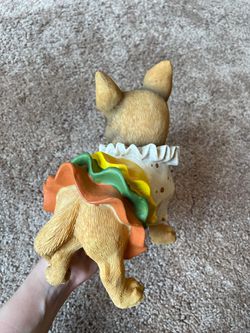 Halloween pumpkin and trick or treating dog decorations Thumbnail