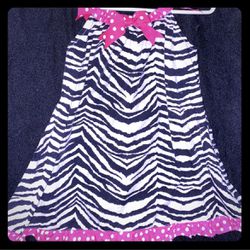 Toddler 24 month Zebra Striped Sun Dress Thumbnail