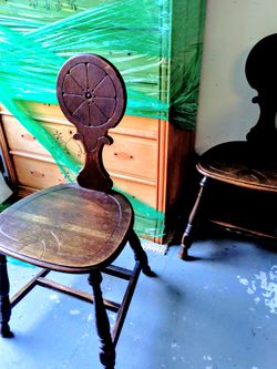 RUSTIC SALE! Vintage Western Vest & Baskets, Syroco Birds, Storage Bench, Horse Landscape Painting $25 Antique Chairs, Nesting Side Tables $45 READ⬇ Thumbnail