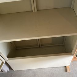 sheves - enclosed 4 shelves unit, metal Thumbnail